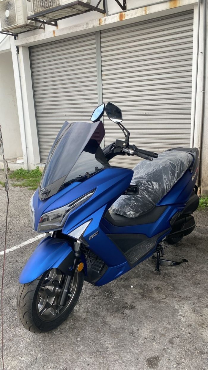 MODENAS ELEGAN 250 EX250 ABS NEW BLUE COLOUR 2025 – ezbeli