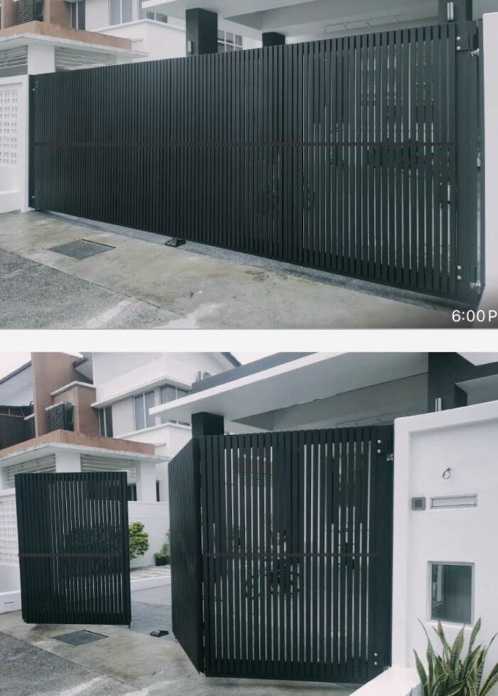 FULL ALUMINIUM TRACKLESS FOLDING GATE : MESH DESIGN – ezbeli